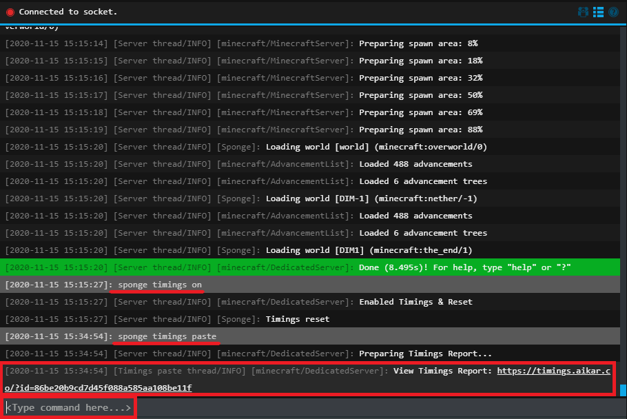 How to Make a Timings Report on a Minecraft Server Minecraft